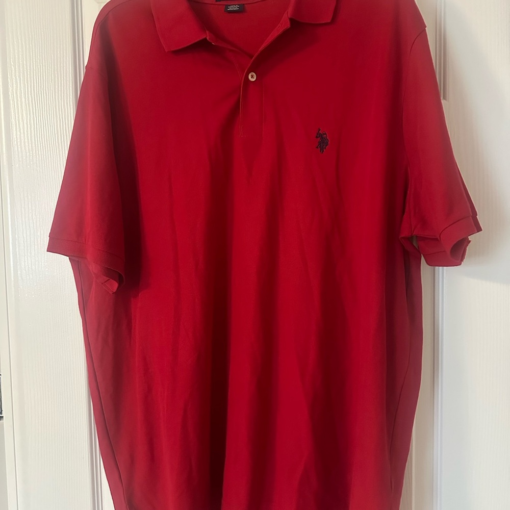 U.S. Polo Assn. Red Polo Shirt 2XL – Performance Pique